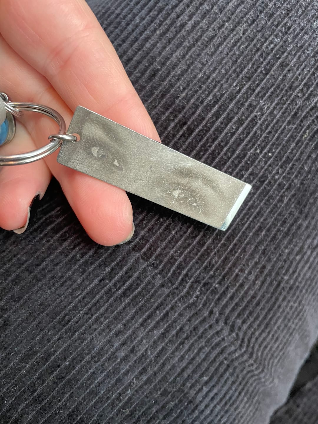 Customer photo review of Rückseitengravur
