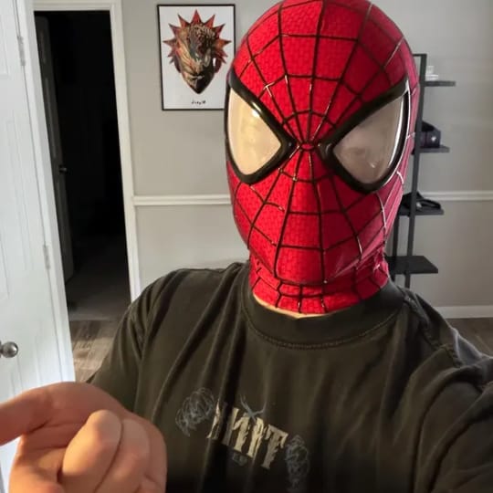 Customer photo review of The Amazing Spider-Man 2 Mask ( Cosplay Version)