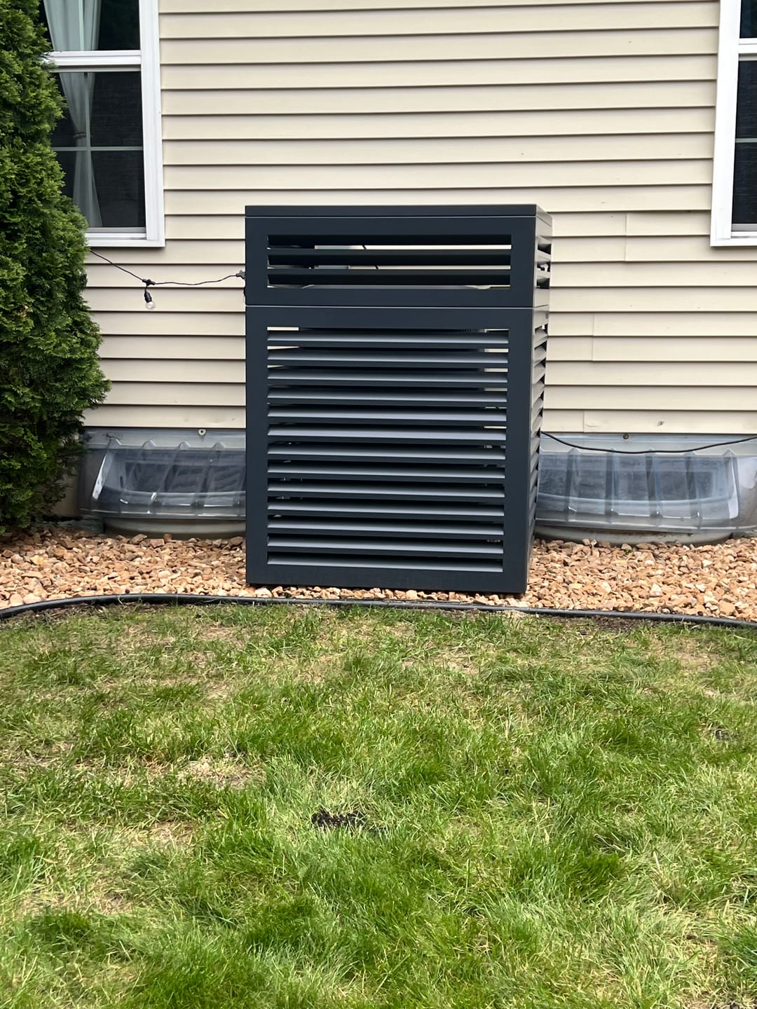 Customer photo review of Central AC Cover - Black