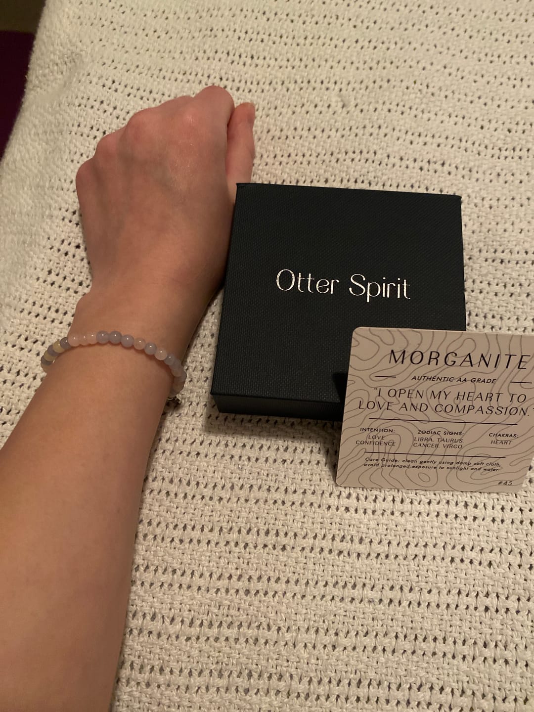 Customer photo review of Morganite Bracelet Mini