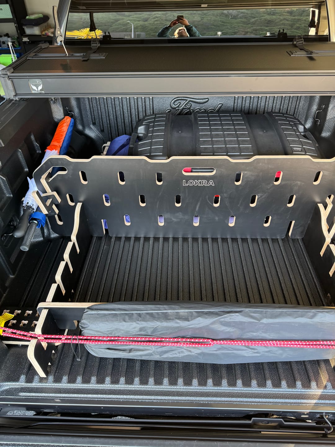 Customer photo review of Ute Tray Storage Divider - Toolbox & Drawer Alternative | LOKRA