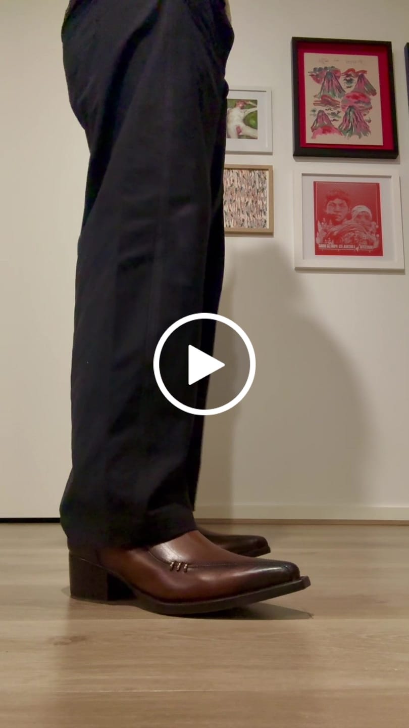 Customer video review of POINTED LEATHER BOOT - BROWN