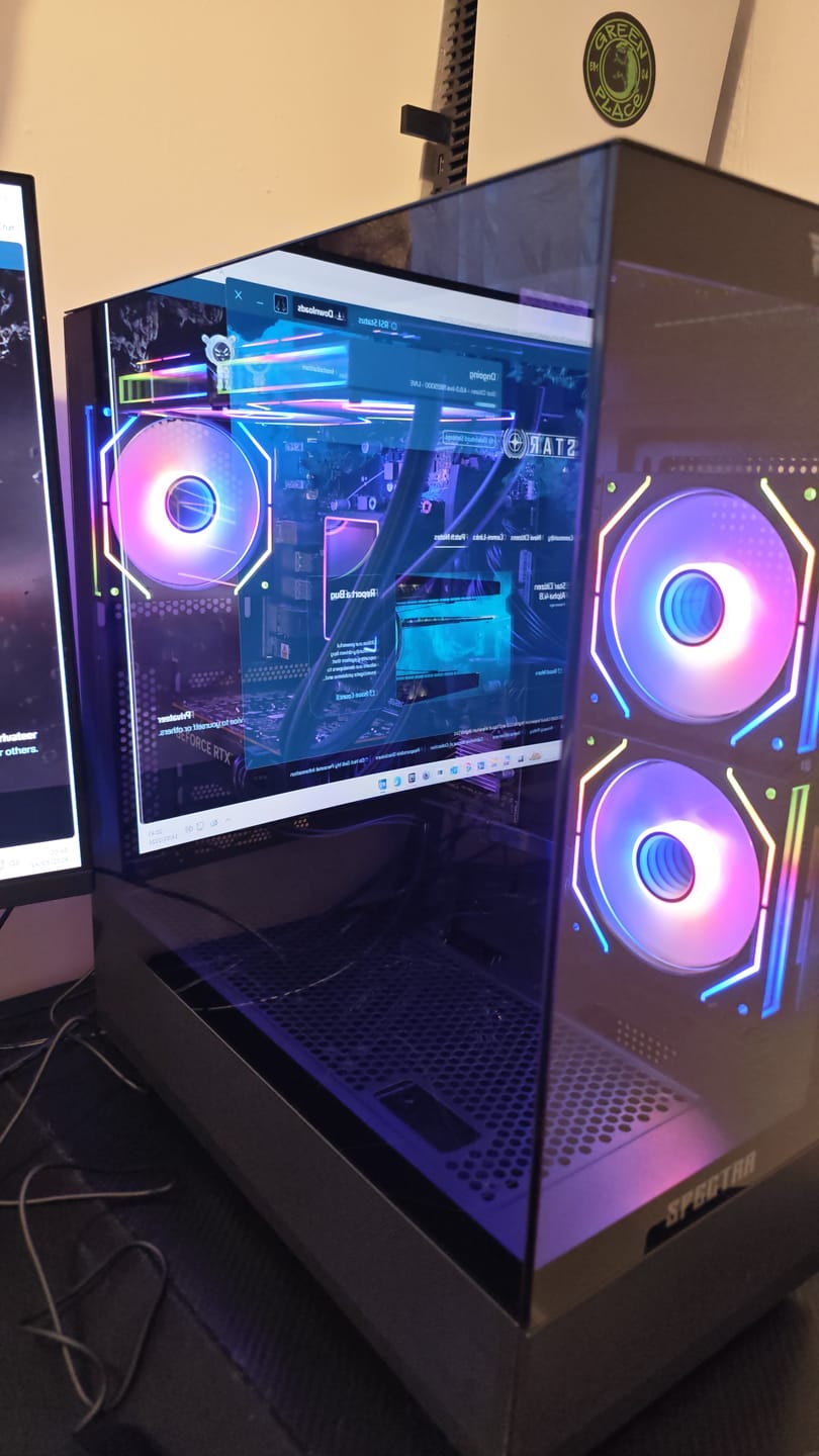 Customer photo review of Spectra ASUS Gaming PC Monitor Bundle - AMD Ryzen 5 7500F AM5 16GB DDR5 Nvidia RTX 5050 8GB Ai Ready N4-SE203