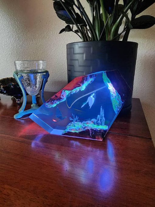 Customer photo review of Dragon Resin Lamp Magical Room Glow