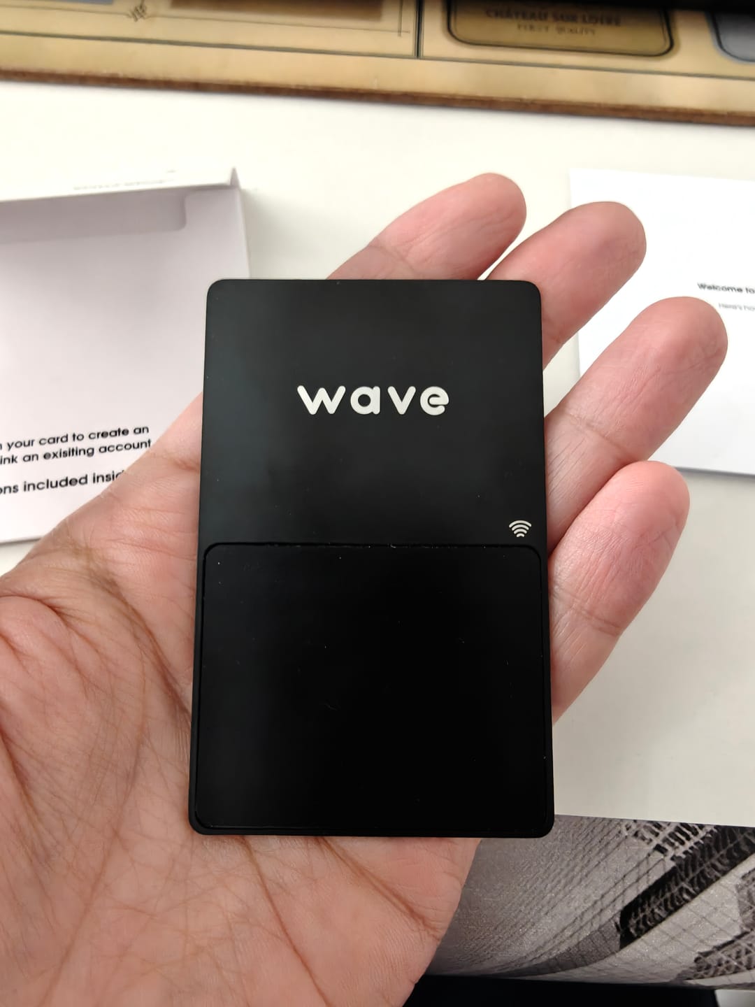 Customer photo review of Metal NFC Business Card