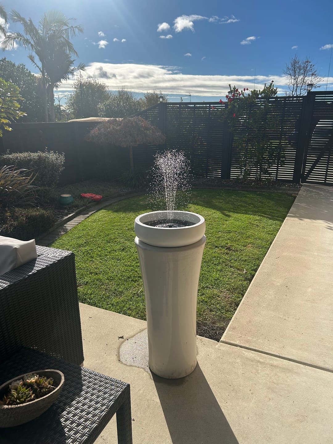 Customer photo review of AhiSpring™ | Solar Garden Fountain