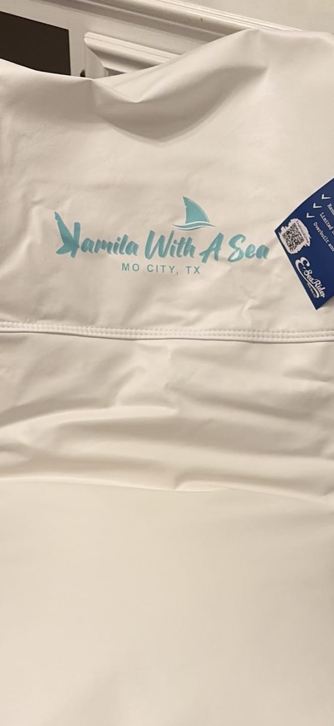 Customer photo review of Custom Digital Boat Name Logo Design