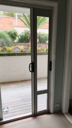 Customer photo review of Patio Pet Door Insert