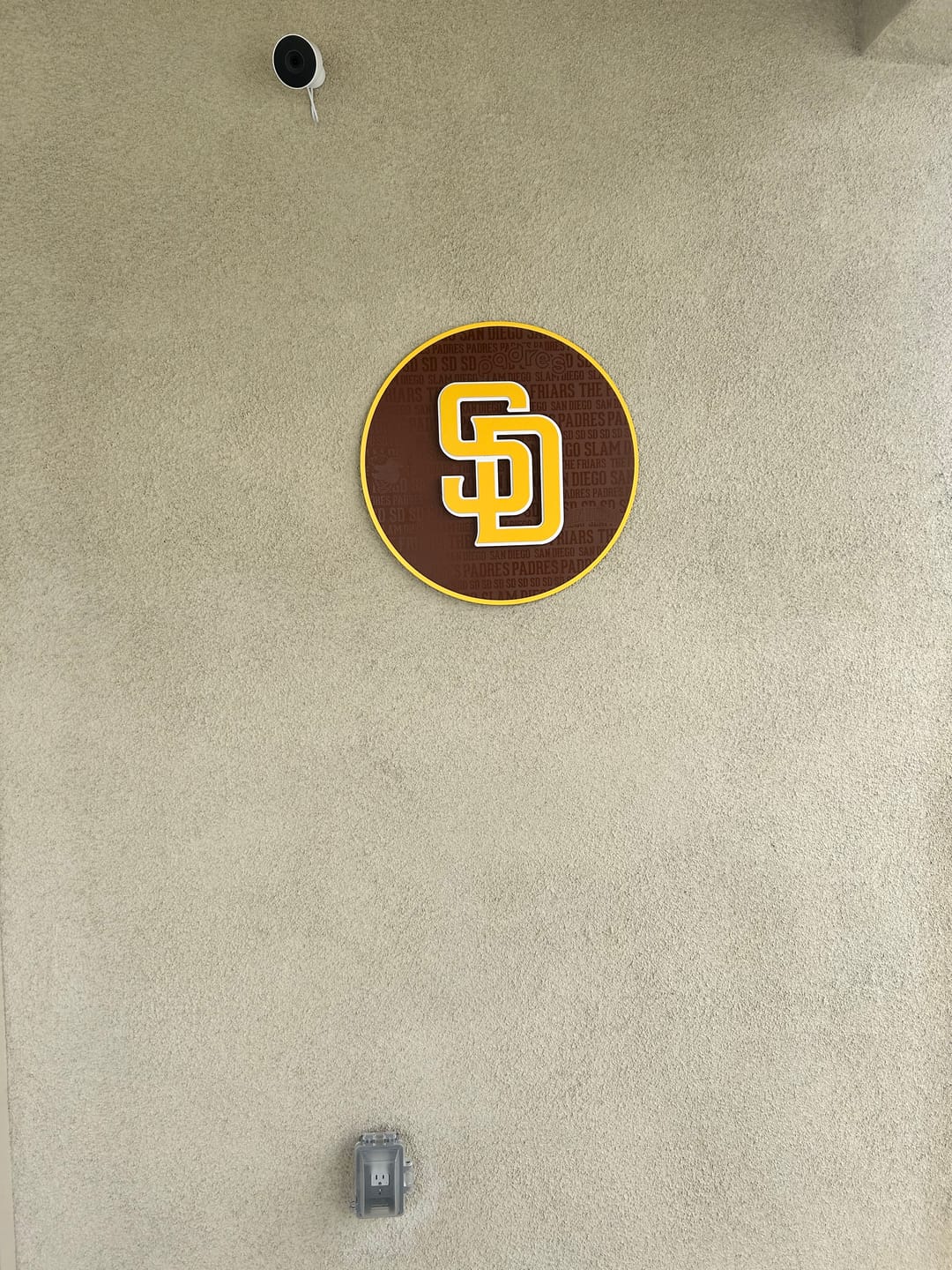 Customer photo review of San Diego Padres "SD" CRAFT SERIES 3D Embossed Metal Wall Art