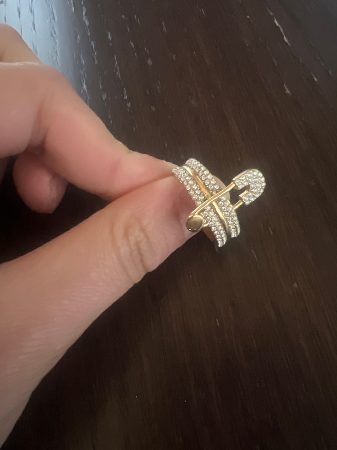 Customer photo review of Pave Flow Safety Ring 14K Vergoldung