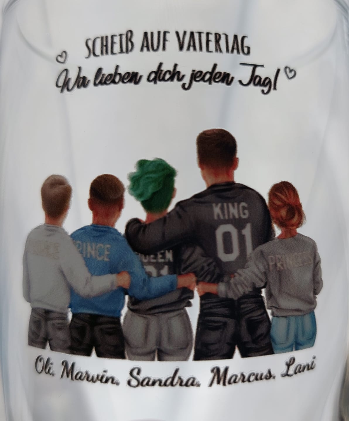 Customer photo review of Jeden Tag – Personalisiertes Bierglas für Papa zum Vatertag