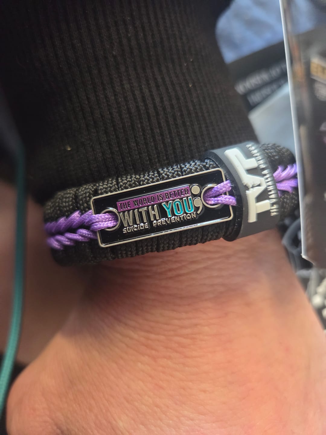 Customer photo review of You Belong Here - Paracord Bracelet