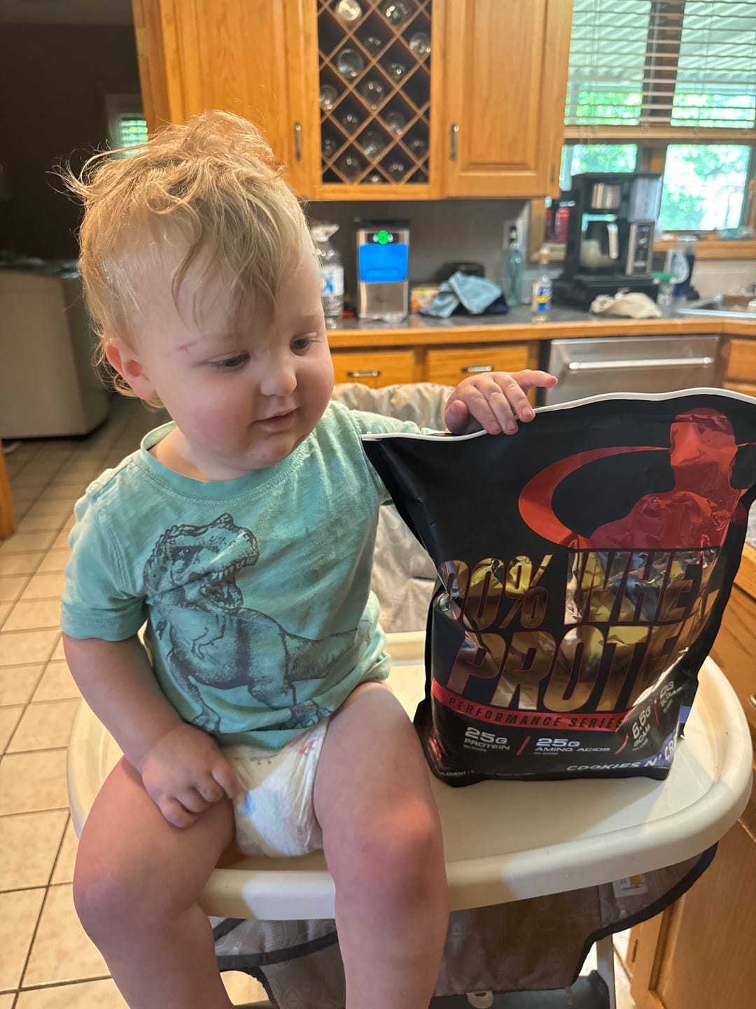 Customer photo review of 100% Whey Protein Powder
