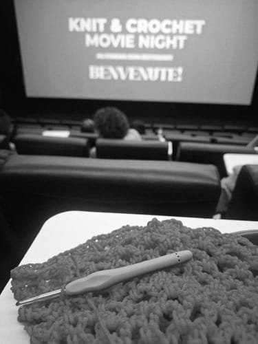 Customer photo review of KNITTING & CROCHET MOVIE NIGHT - ROMA - May 8