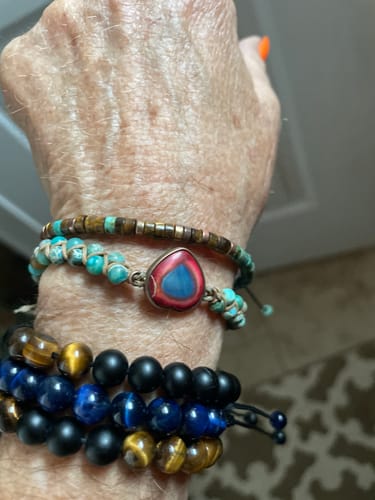 Customer photo review of 'Strong As Fuck' Morse code Motivational Bracelet