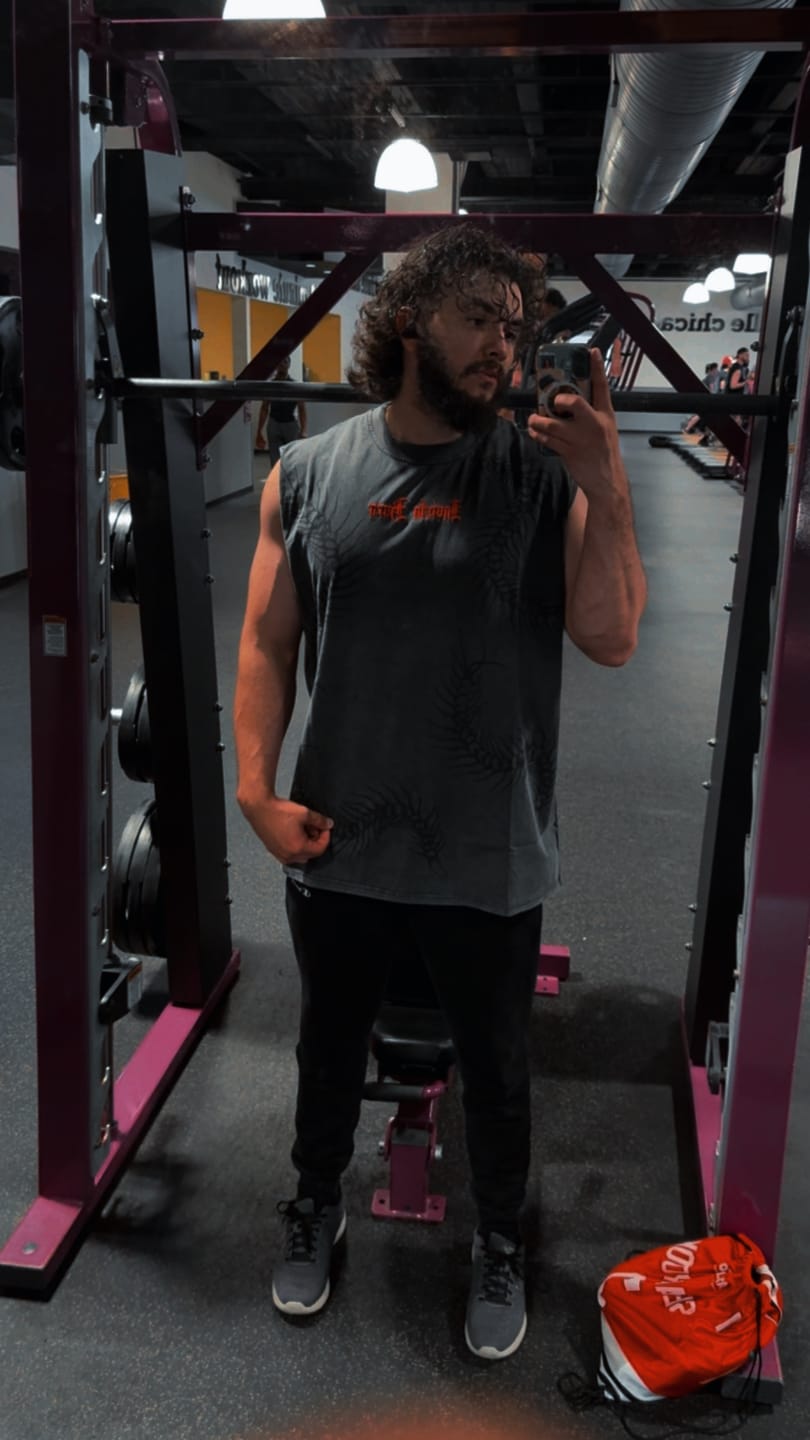 Customer photo review of Masked Ghoul Cut Off Tee