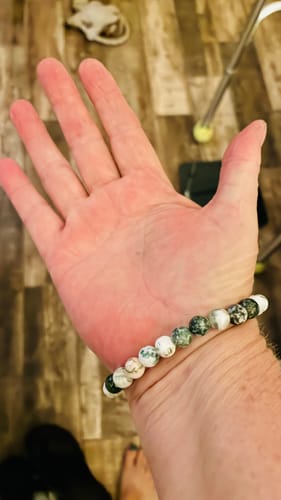 Customer photo review of Tree Agate Bracelet