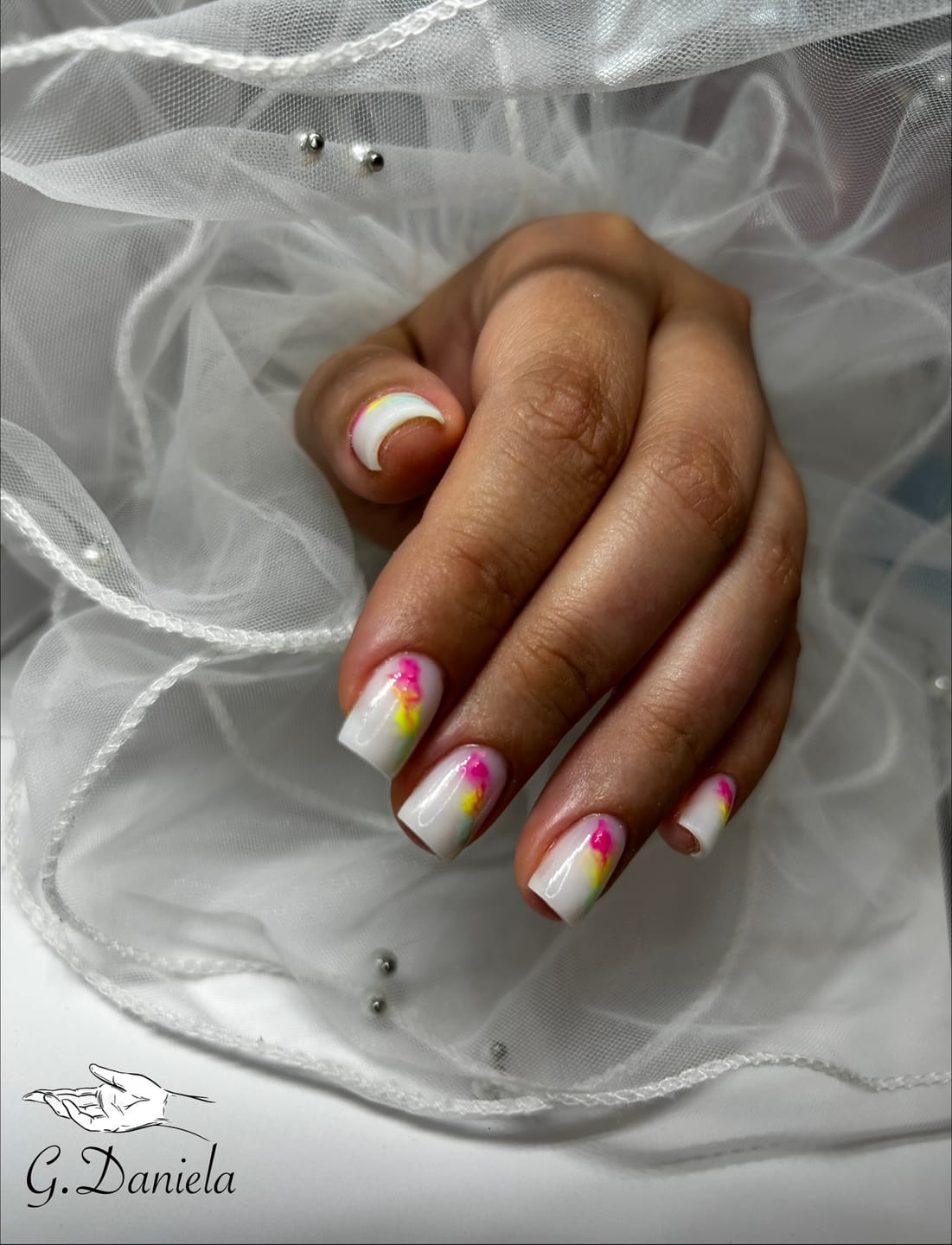 Customer photo review of Supreme Milky White Builder gel