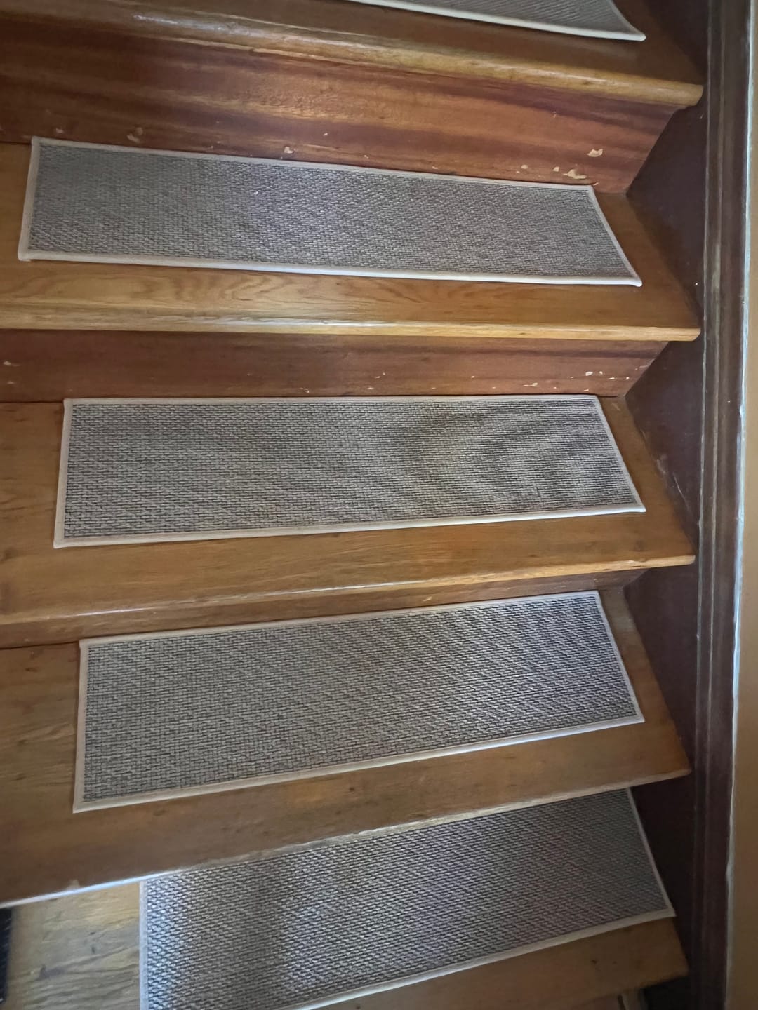 Customer photo review of Woven Non-Slip Stair Treads - Beige