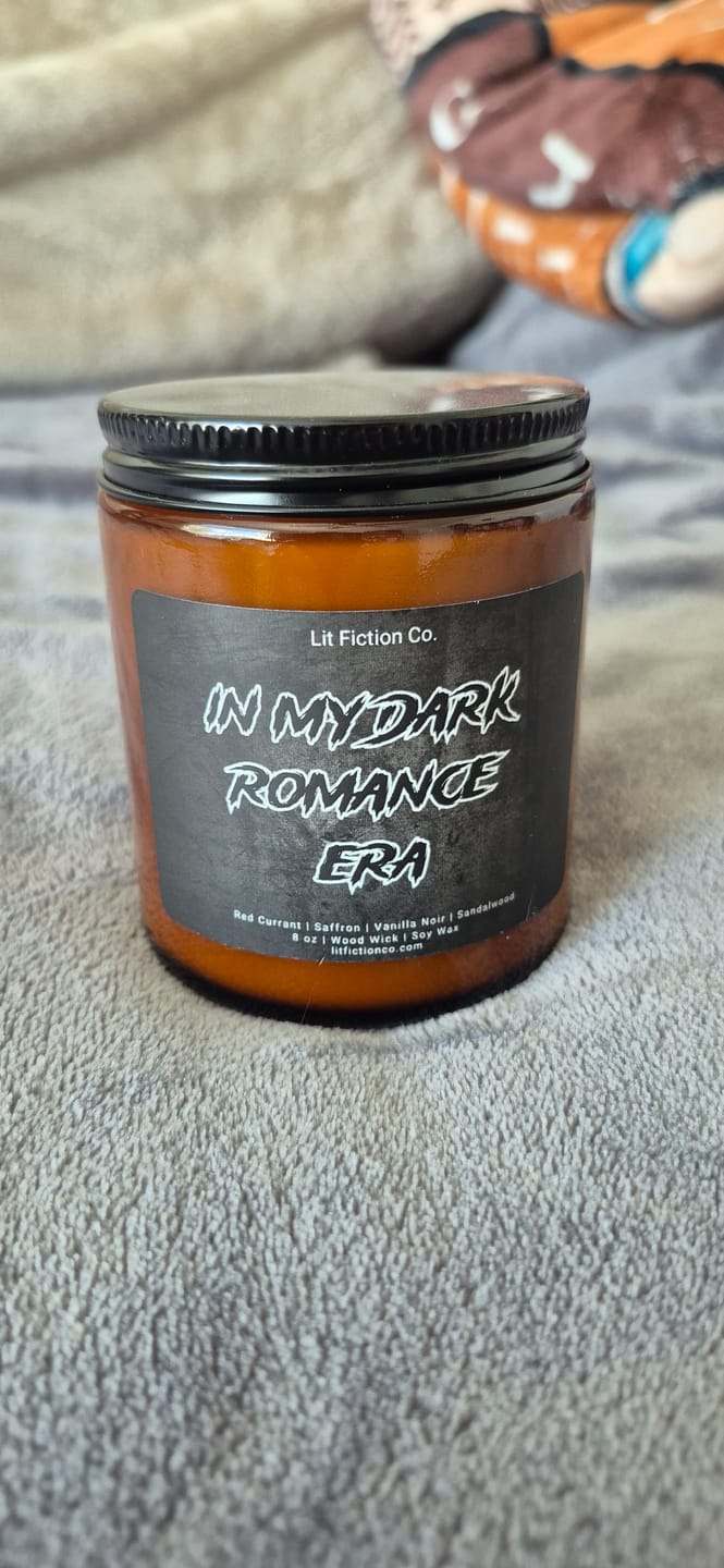 Customer photo review of In My Dark Romance Era Candle