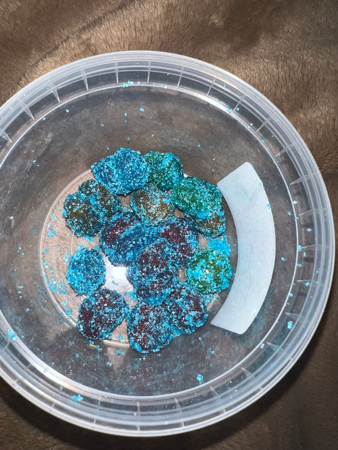 Customer photo review of Blue Raspberry GUSHERS - PICK YOUR SIZE