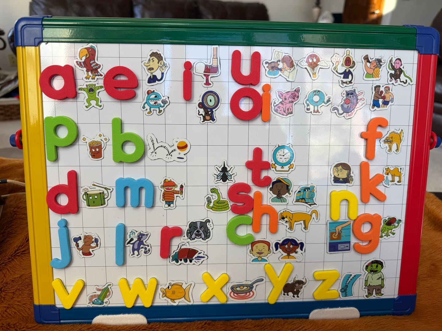 Customer photo review of Bjorem Better Letters™ & Bjorem Speech Sound Cues Mini Vinyl Sticker Pack