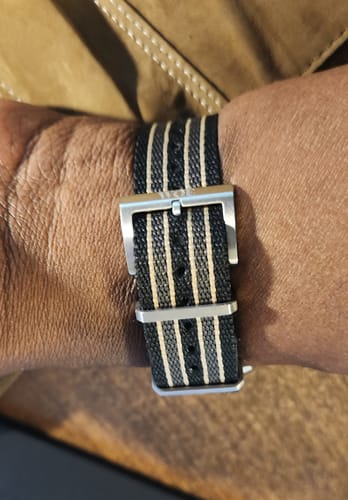 Customer photo review of 007 Bond Nylon Strap- Five Eye