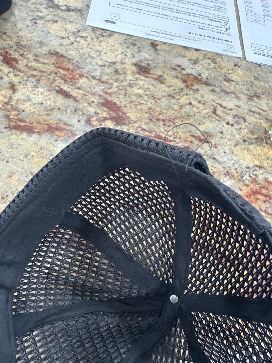 Customer photo review of Men’s Breathable Brimless Docker Hat – Lightweight Mesh Skull Cap for Summer Outdoor Wear