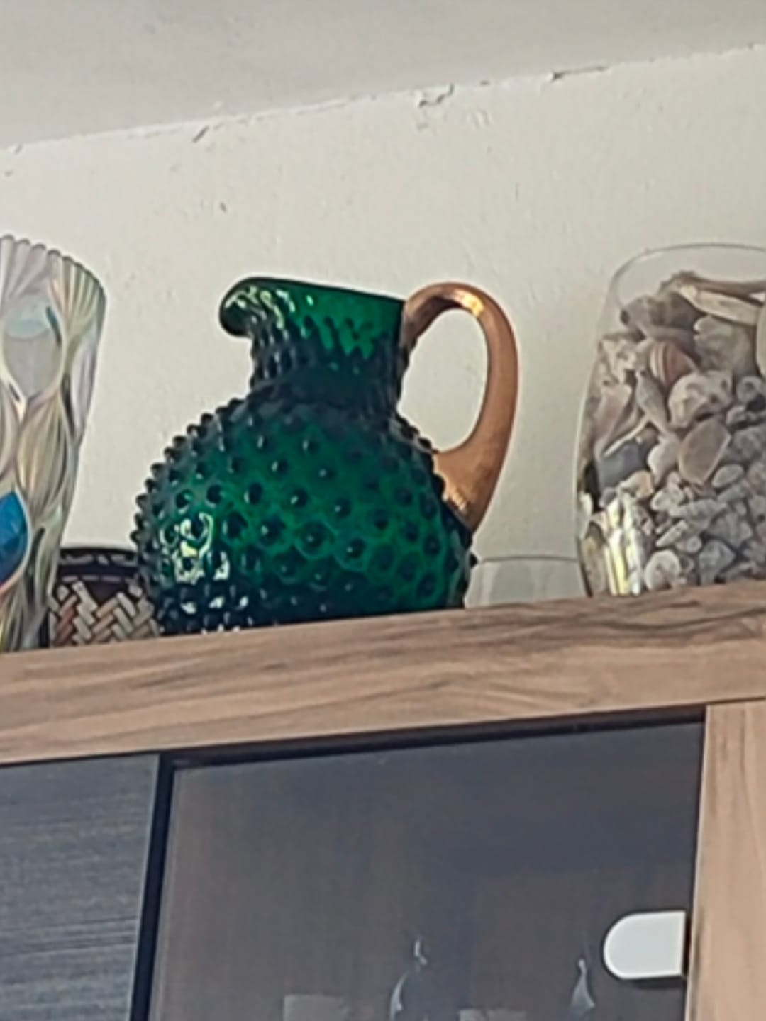 Customer photo review of Hobnail Džbán Dark Green se Zlatým uchem