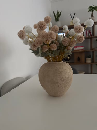 Customer photo review of Fleurs de Kiku - Beige Mélange (20 tiges/ 100 pompons)