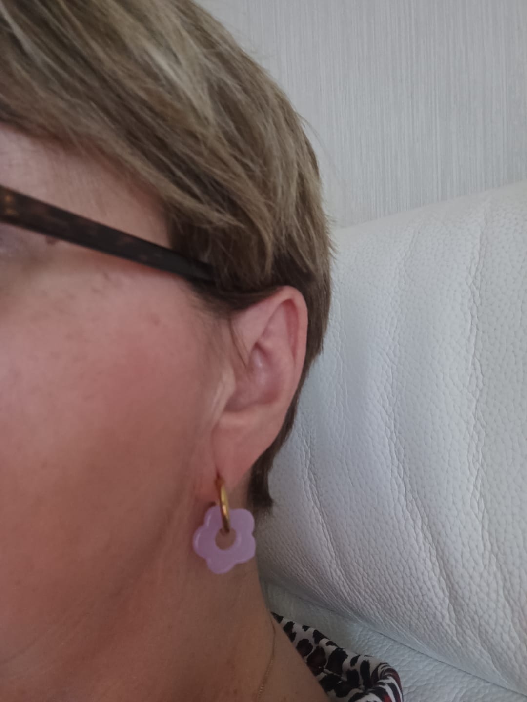 Customer photo review of Boucles d'oreilles créoles Valensole