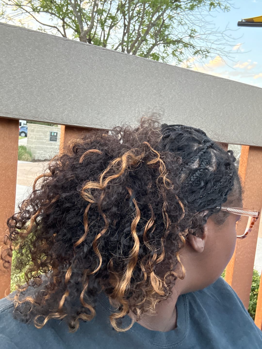 Customer photo review of #T1B/30 Light Brown Deep Wave Human Crochet Hair