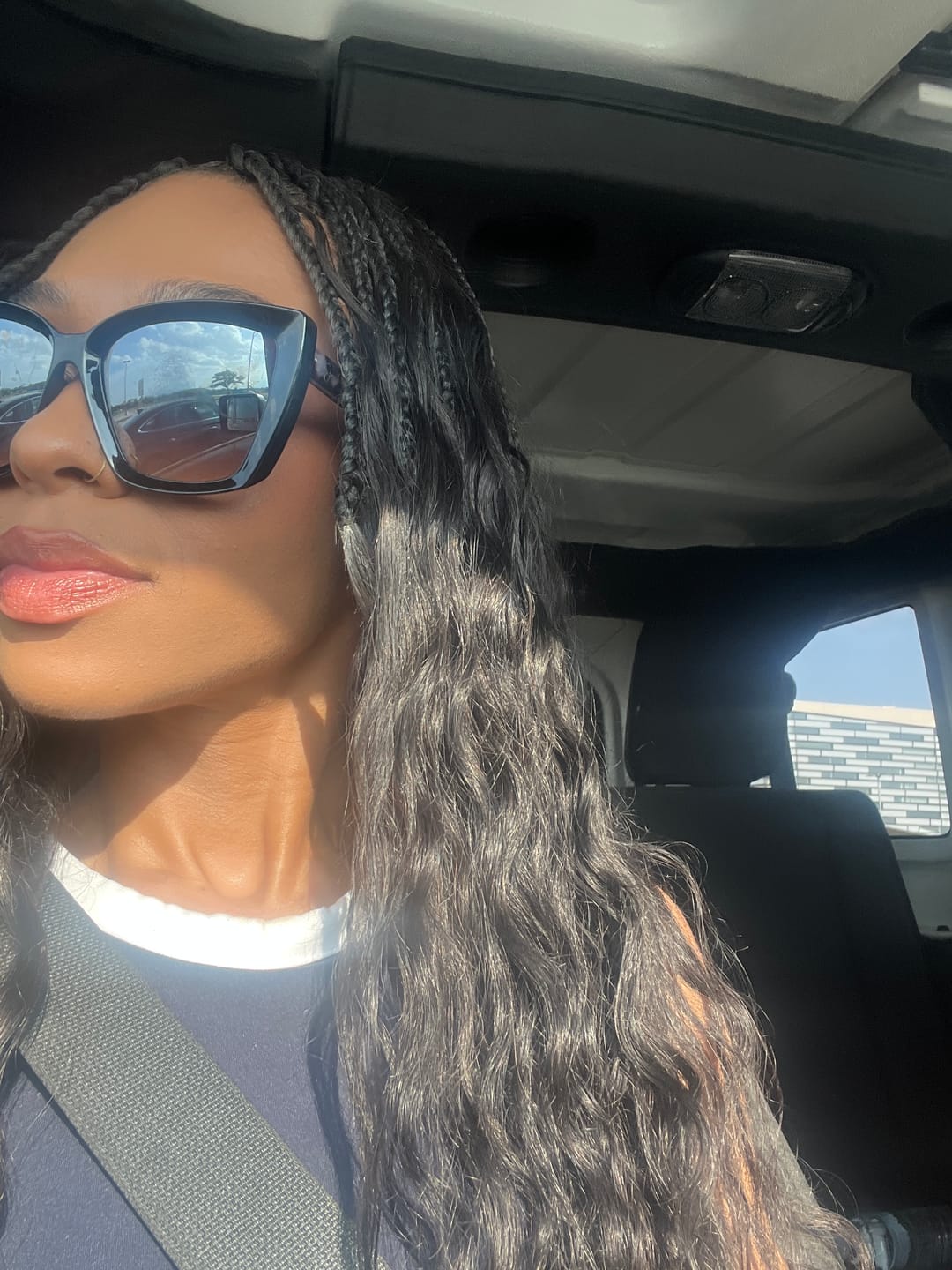 Customer photo review of Crochet Mermaid Braids with Loose Wave Human Hair Curls