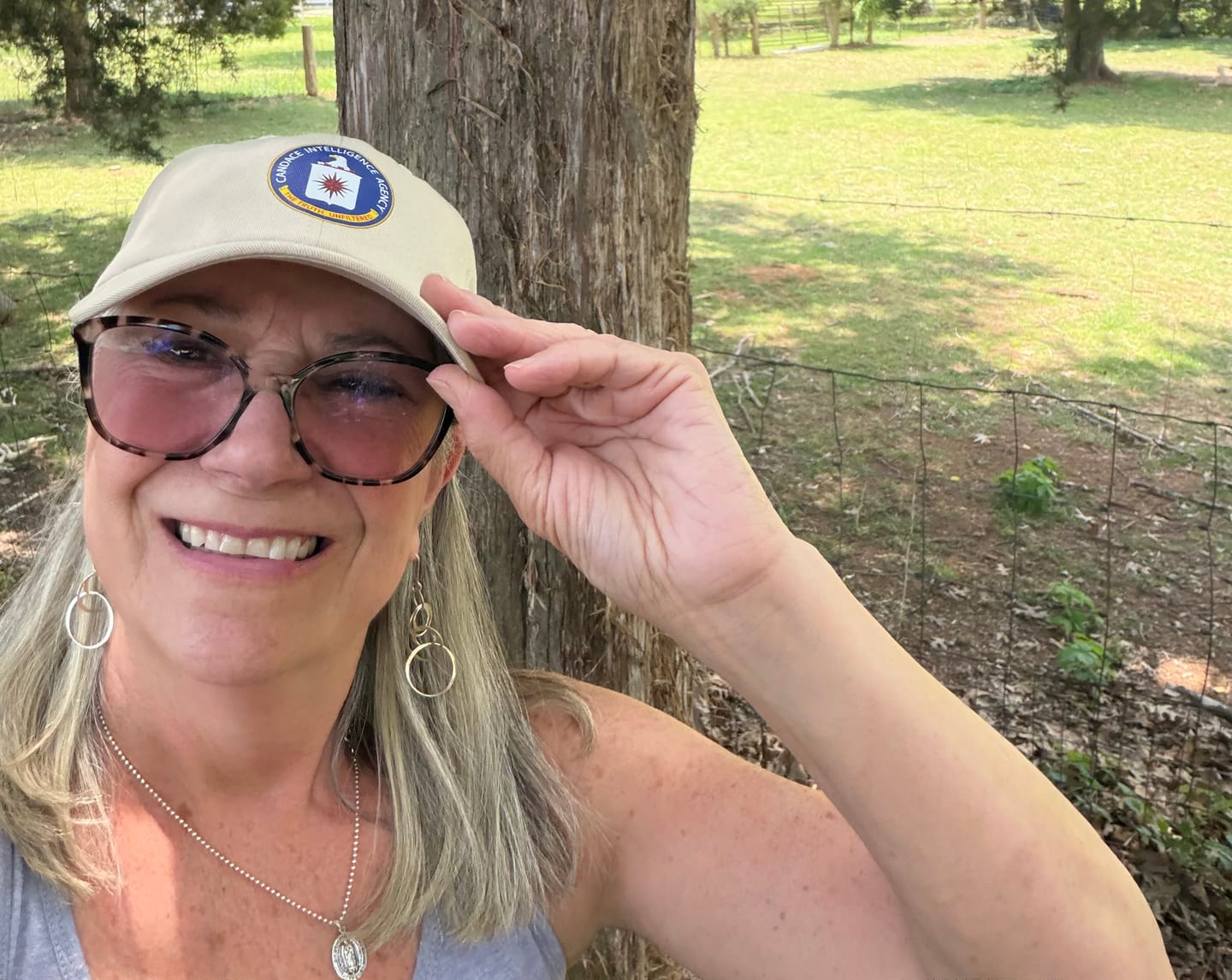 Customer photo review of Candace Intelligence Agency Hat