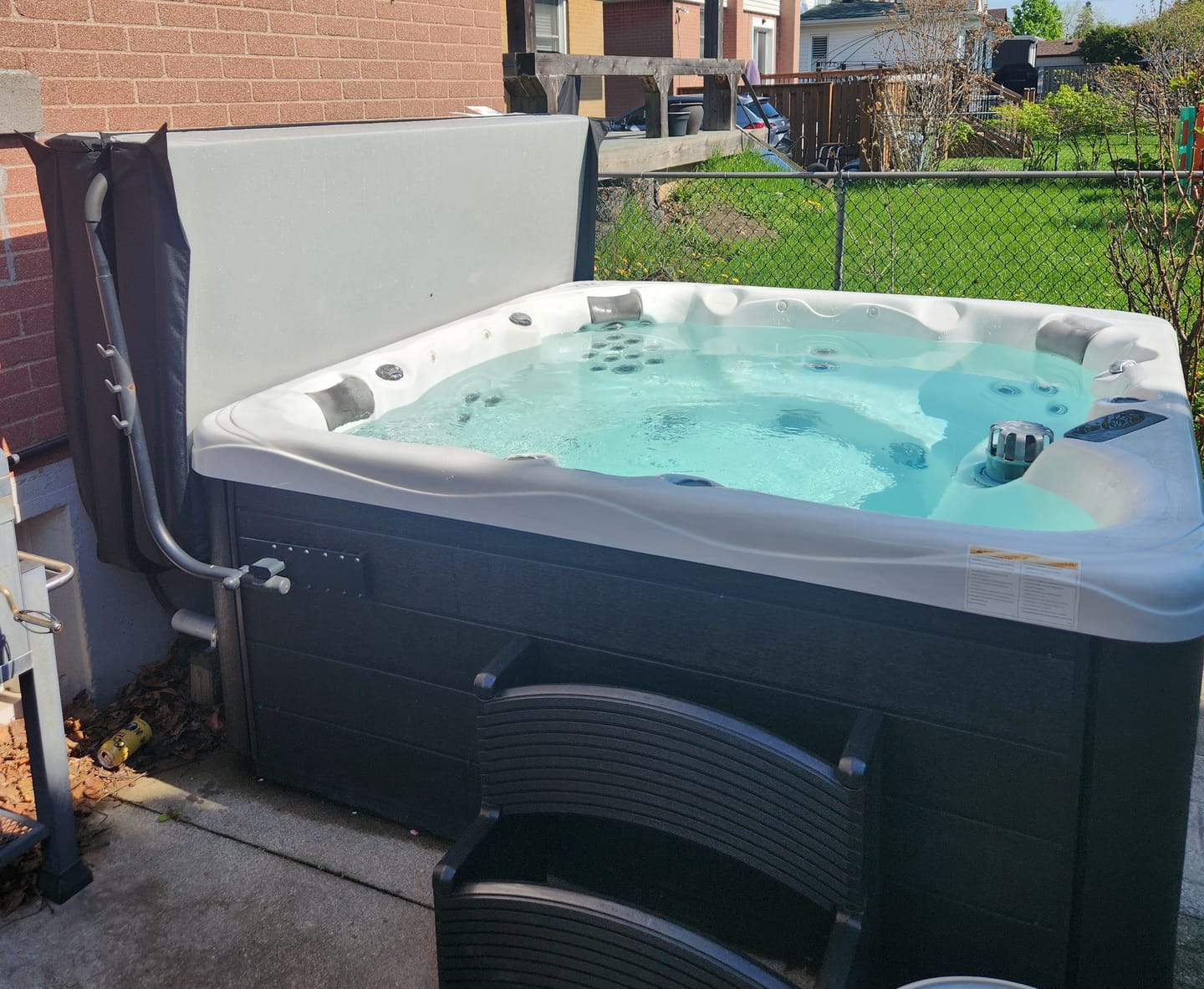 Customer photo review of Custom Spa Cover