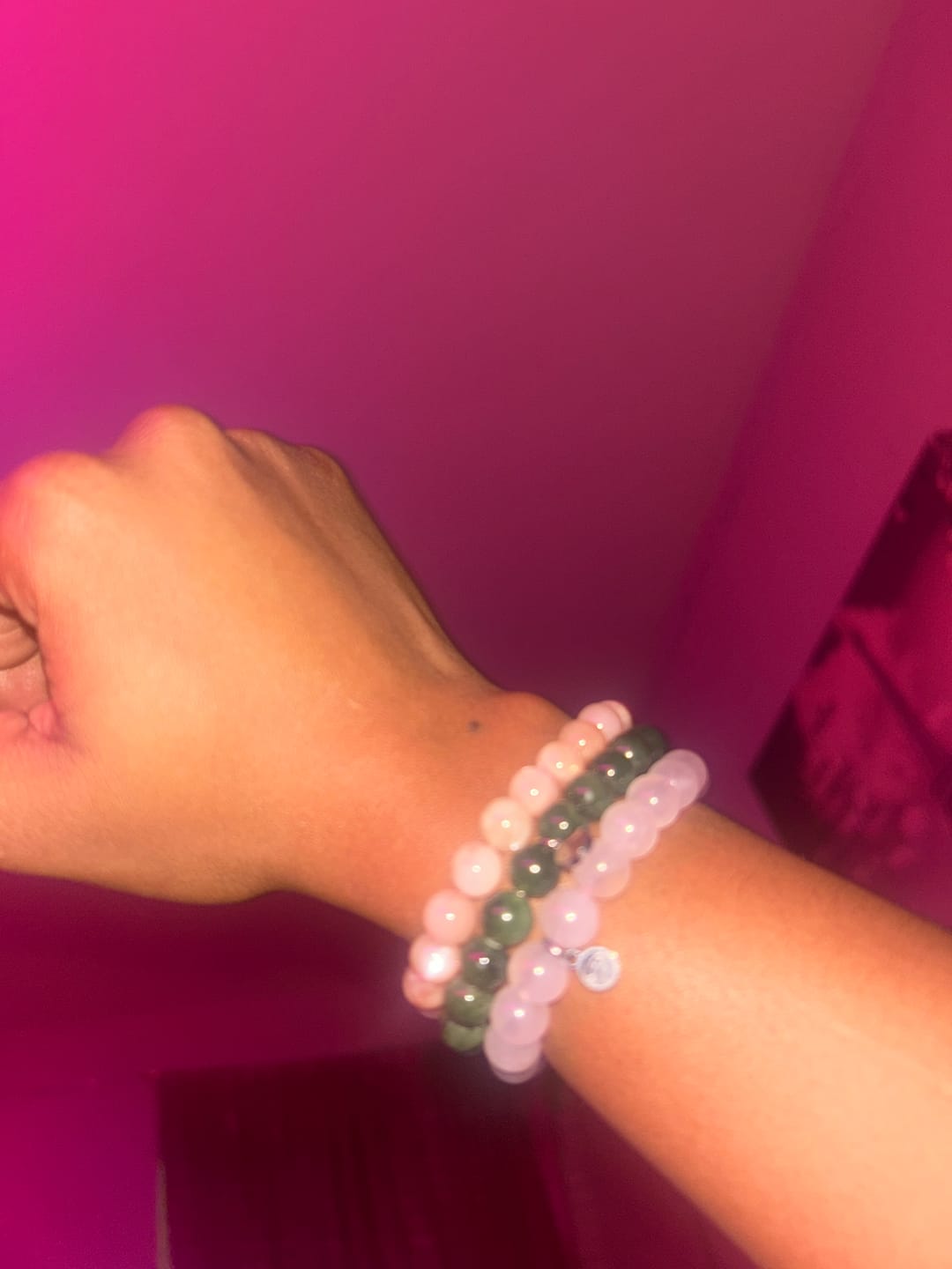 Customer photo review of Green Jade Bracelet