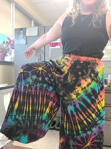 Customer photo review of "Rangi" Tye Die Oversized Pants