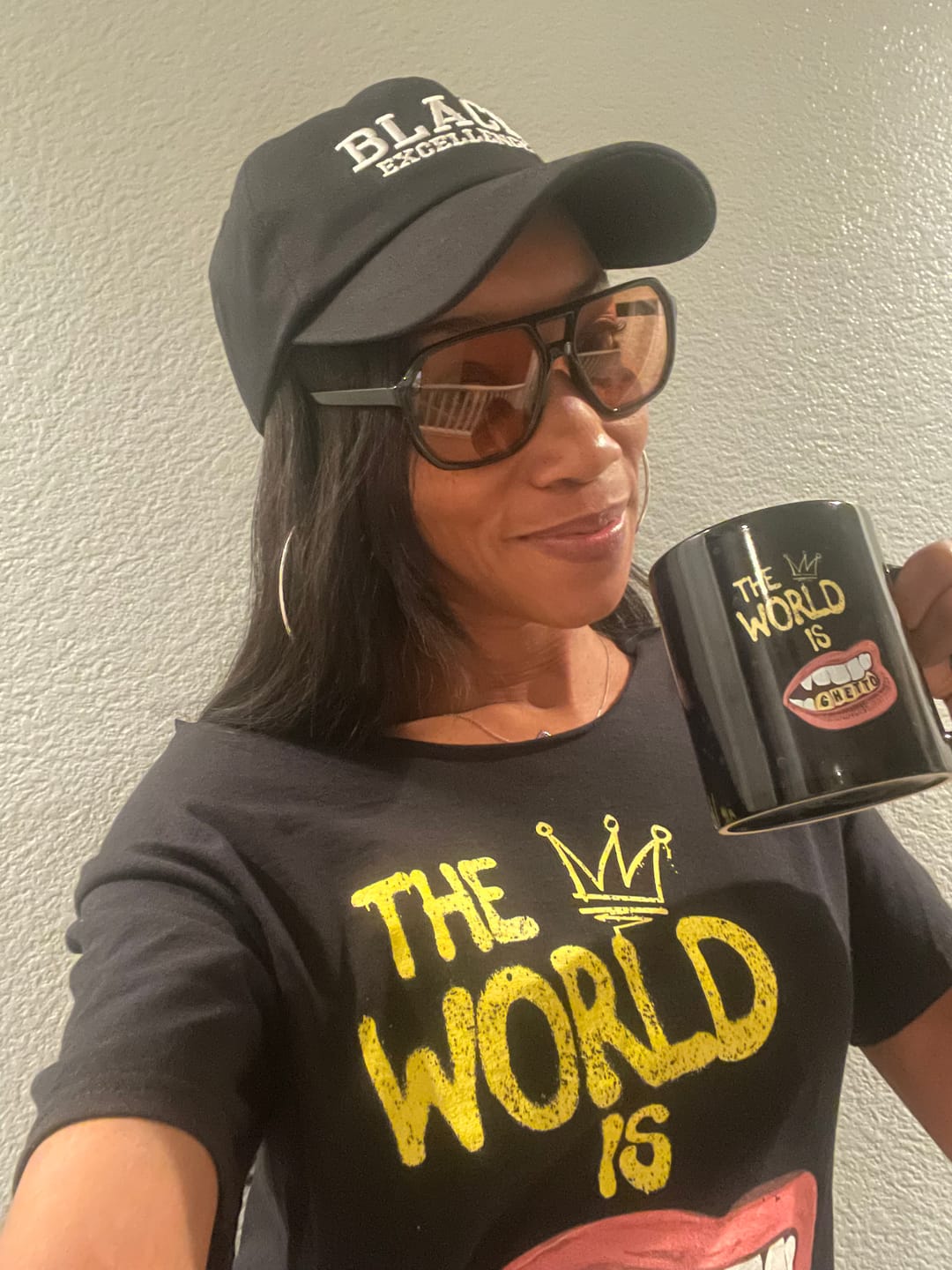 Customer photo review of The World Is Ghetto T-Shirt