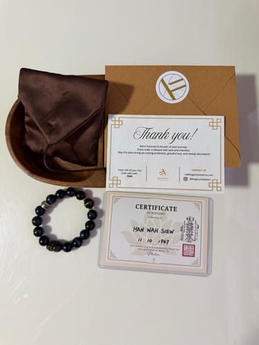Customer photo review of Prestige Dragon Bone Pixiu Bracelet