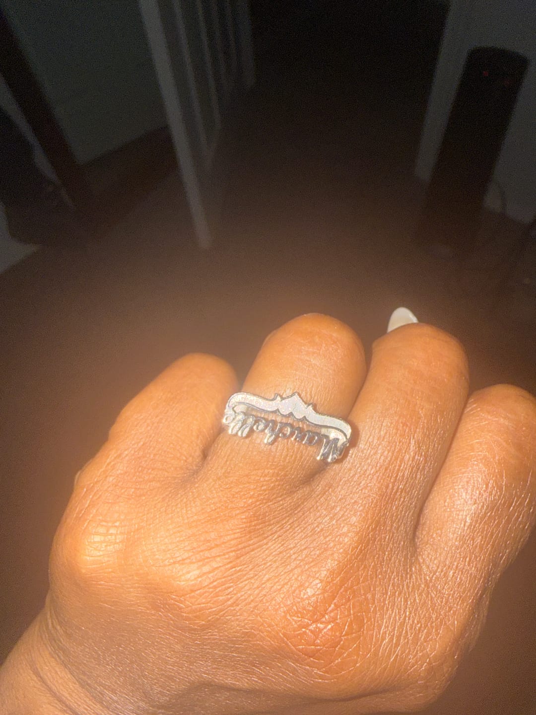 Customer photo review of 3D Name Ring