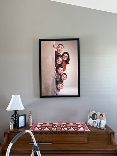 Customer photo review of Personalized Canvas - Animated Wall