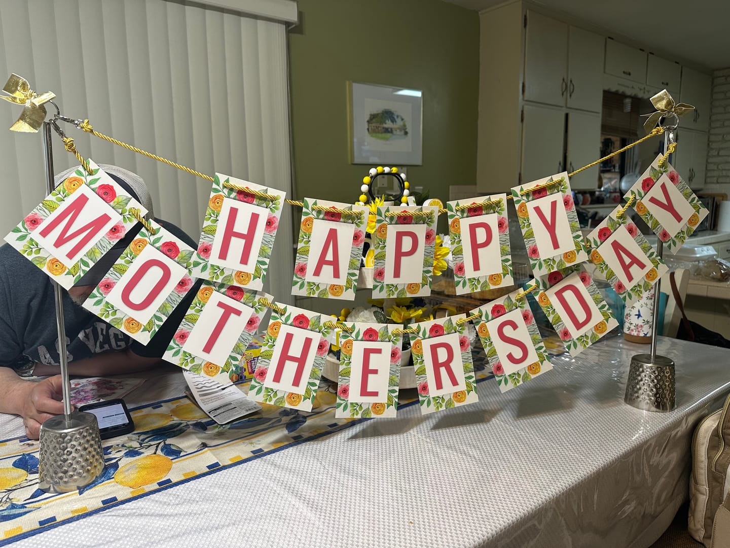 Customer photo review of Mothers Day Banner