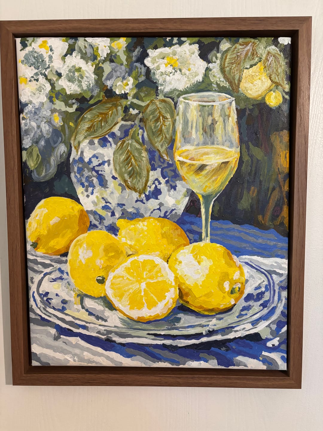 Customer photo review of Lemons and Wine | Paint by Numbers