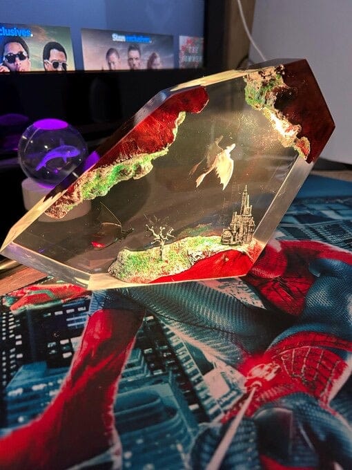 Customer photo review of Dragon Resin Lamp Magical Room Glow