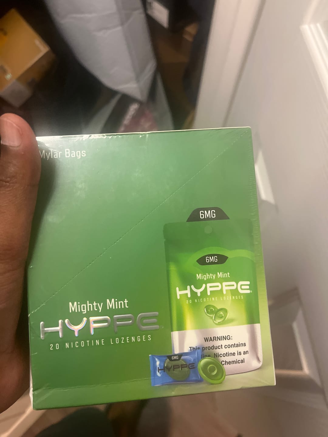 Customer photo review of Nicotine Lozenges