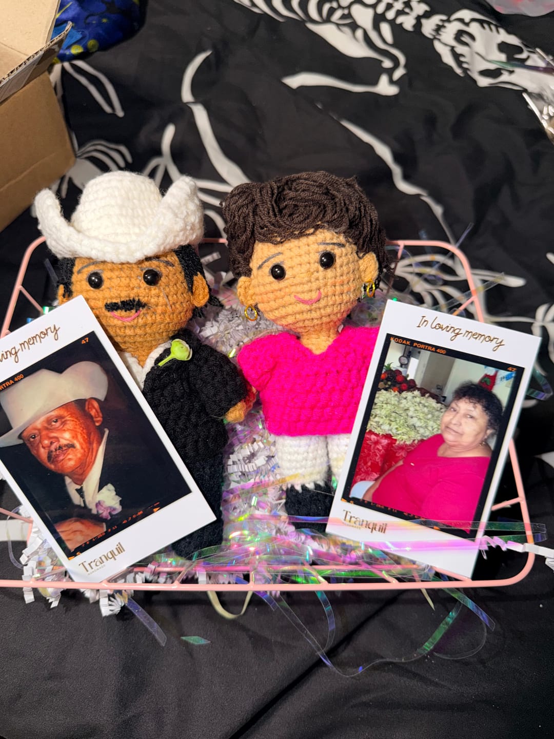 Customer photo review of Tranquil® - Personalized Crochet Doll with Photo Card