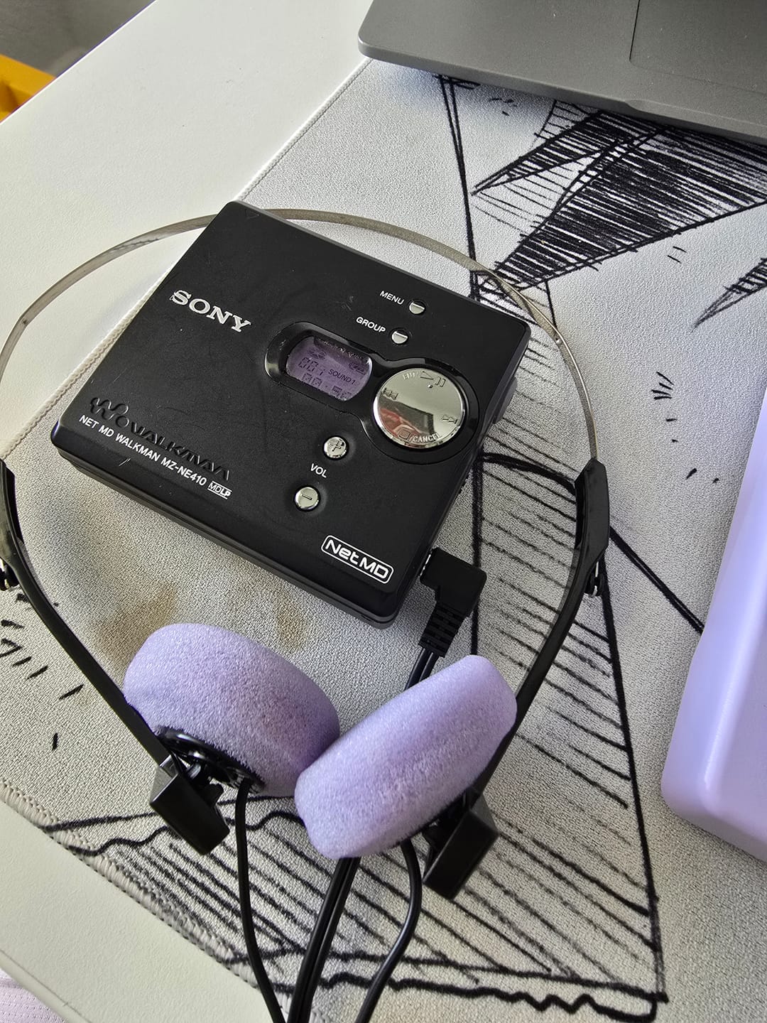 Customer photo review of Retro Foam On-Ear Headphones
