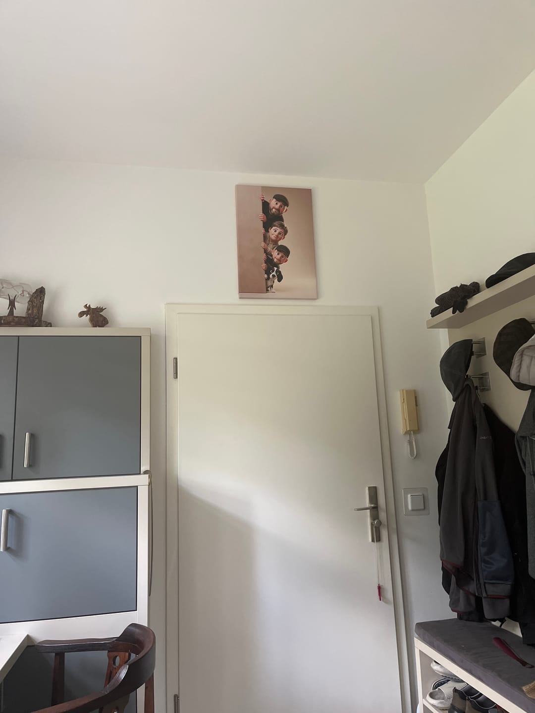 Customer photo review of Personalisierte Leinwand - Animiert hinter der Wand