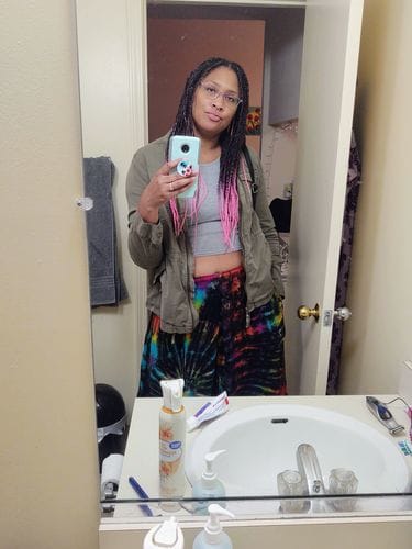 Customer photo review of "Rangi" Tye Die Oversized Pants
