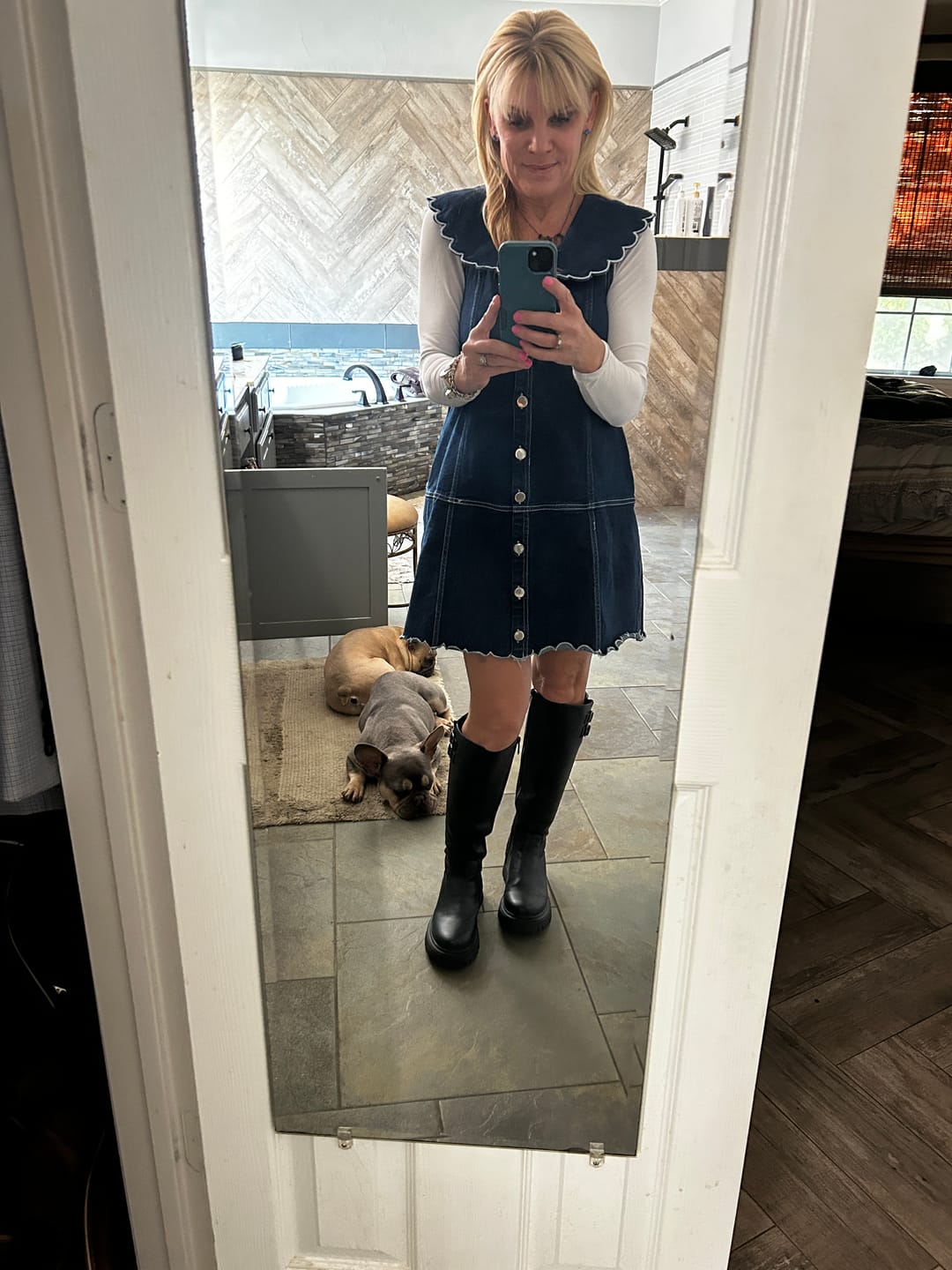 Customer photo review of Bram Knee High Boots
